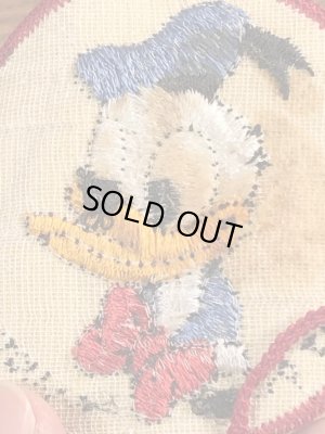 70’sのディズニーのドナルドダックのヴィンテージの刺繡パッチ