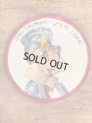 70’sのディズニーのジミニークリケットのヴィンテージの刺繡パッチ