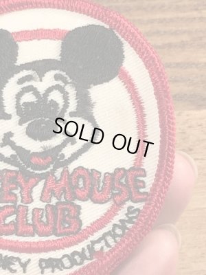 70’sのディズニーのミッキーマウスクラブのヴィンテージの刺繡パッチ