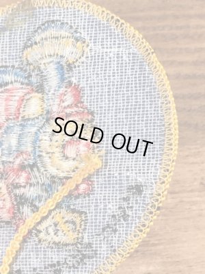 70年代頃のディズニーのケイシージュニアのビンテージの刺繡ワッペン
