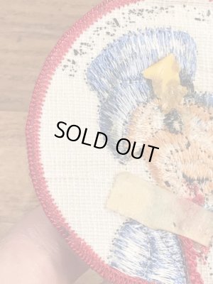 70’sのディズニーのジミニークリケットのヴィンテージの刺繡パッチ