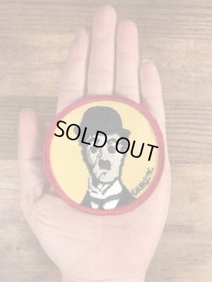 70’sのチャールズチャップリンのヴィンテージの刺繡パッチ