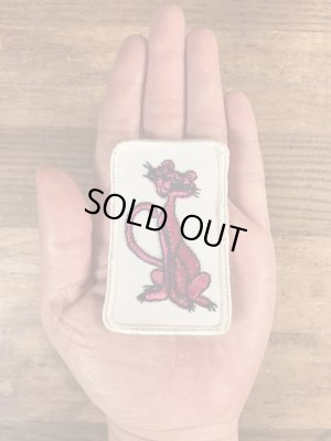 70年代頃のピンクパンサーのビンテージの刺繡ワッペン