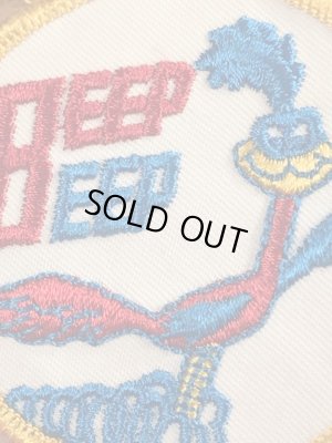 70年代頃のルーニーテューンズのロードランナーのビンテージの刺繡ワッペン