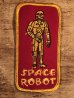 70年代頃のスペースロボットのビンテージの刺繡ワッペン