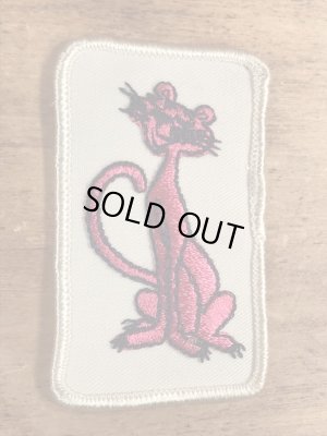 70年代頃のピンクパンサーのビンテージの刺繡ワッペン