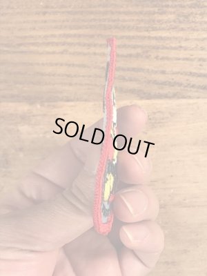 70年代頃のディズニーのミッキーとミニーマウスのビンテージの刺繡ワッペン