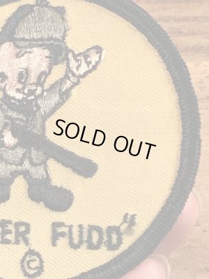 70年代頃のルーニーテューンズのエルマーフッドのヴィンテージの刺繡パッチ