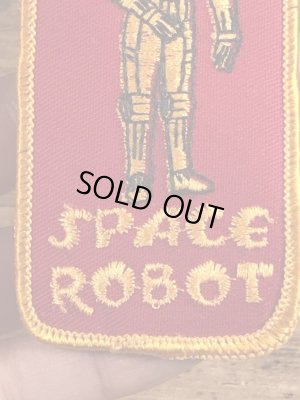 70’sのスペースロボットのヴィンテージの刺繡パッチ