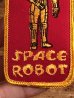 70’sのスペースロボットのヴィンテージの刺繡パッチ