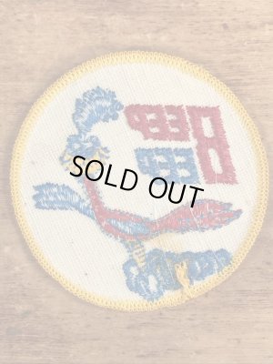 70’sのルーニーテューンズのロードランナーのヴィンテージの刺繡パッチ