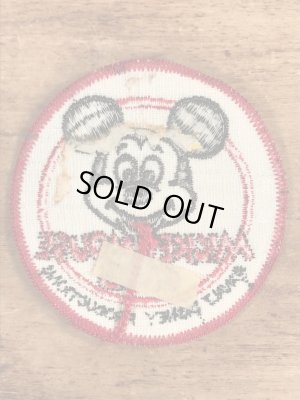 70’sのディズニーのミッキーマウスクラブのヴィンテージの刺繡パッチ