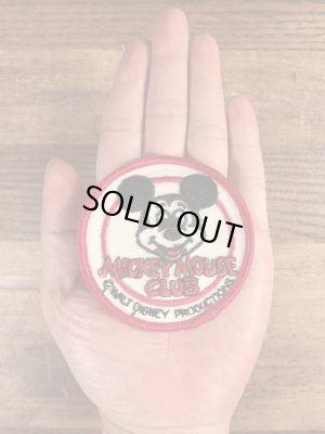 70年代頃のディズニーのミッキーマウスクラブのビンテージの刺繡ワッペン