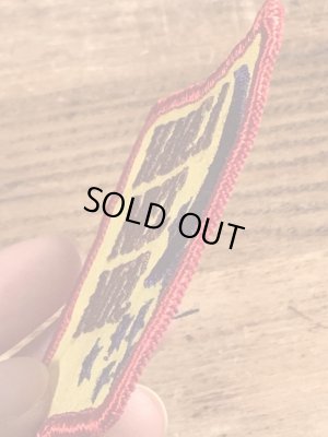 70年代頃のメッセージが書かれたビンテージの刺繡ワッペン
