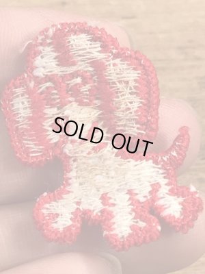 70’sの子犬のヴィンテージの刺繡パッチ