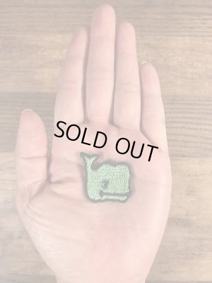 70年代頃のクジラのビンテージの刺繡ワッペン