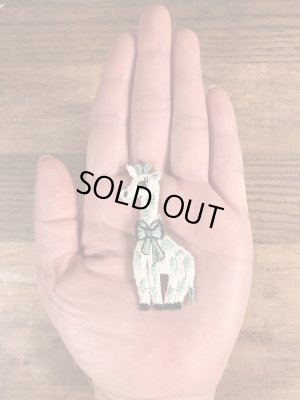 70年代頃のキリンのビンテージの刺繡ワッペン