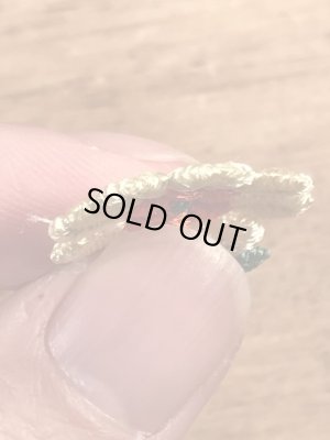 70年代頃の花のビンテージの刺繡ワッペン