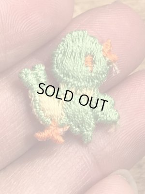 70年代頃の小鳥のビンテージの刺繡ワッペン