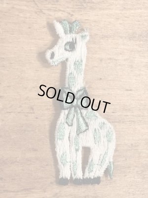 70年代頃のキリンのビンテージの刺繡ワッペン