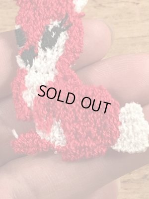 70’sのウサギのヴィンテージの刺繡パッチ