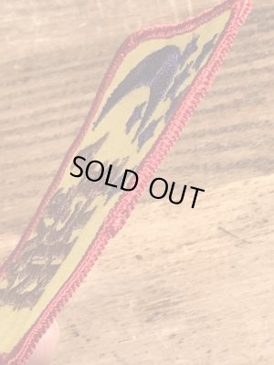 70’sのメッセージが書かれたヴィンテージの刺繡パッチ