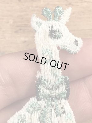 70’sのキリンのヴィンテージの刺繡パッチ