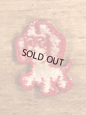 70’sの子犬のヴィンテージの刺繡パッチ