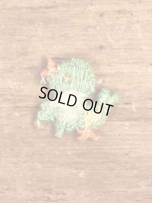 70’sの小鳥のヴィンテージの刺繡パッチ