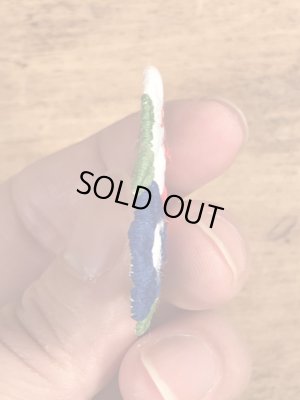 70年代頃の花のビンテージの刺繡ワッペン