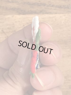 70年代頃の花のビンテージの刺繡ワッペン