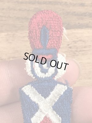 70年代頃の兵隊さんのビンテージの刺繡ワッペン