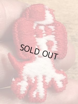 70年代頃の子犬のビンテージの刺繡ワッペン