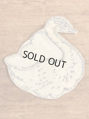 70’sの白鳥のヴィンテージの刺繡パッチ