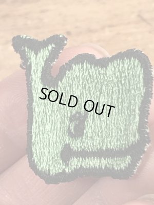 70’sのクジラのヴィンテージの刺繡パッチ