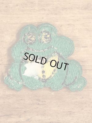 70’sの蛙のヴィンテージの刺繡パッチ