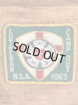 Lutheran Camp Out BSA Patch　ボーイスカウト　ビンテージ　ワッペン　パッチ　60年代