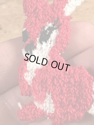 70年代頃のウサギのビンテージの刺繡ワッペン