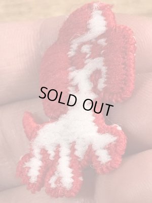 70’sの子犬のヴィンテージの刺繡パッチ