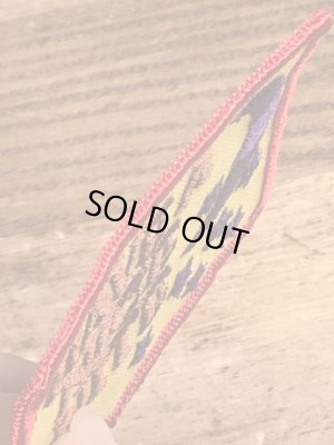 70年代頃のメッセージが書かれたビンテージの刺繡ワッペン