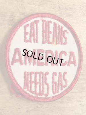 70年代頃のアメリカンジョークのメッセージが書かれたビンテージの刺繡ワッペン