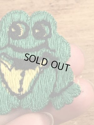 70’sの蛙のヴィンテージの刺繡パッチ