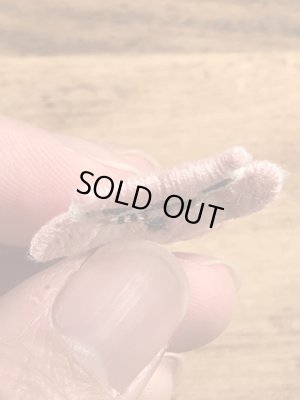 70年代頃のフクロウのビンテージの刺繡ワッペン