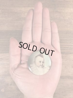 〜40’s頃の赤ん坊が描かれたヴィンテージの缶バッチ