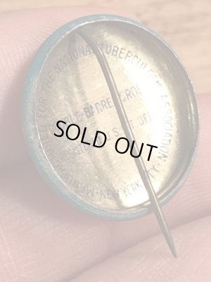 30〜40’sの総主教クロスのサンタクロースのヴィンテージの缶バッチ