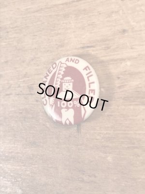 40年代頃のDental Public Healthのビンテージの缶バッジ