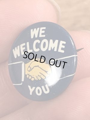 〜40’s頃のシェイクハンドのヴィンテージの缶バッチ