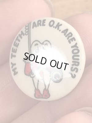 40’s頃の歯科衛生スクールのヴィンテージの缶バッチ