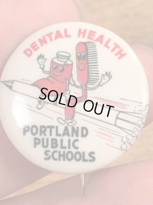 40年代頃の歯科衛生スクールのビンテージの缶バッチ