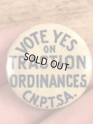 〜30年代頃の条例のビンテージの缶バッジ